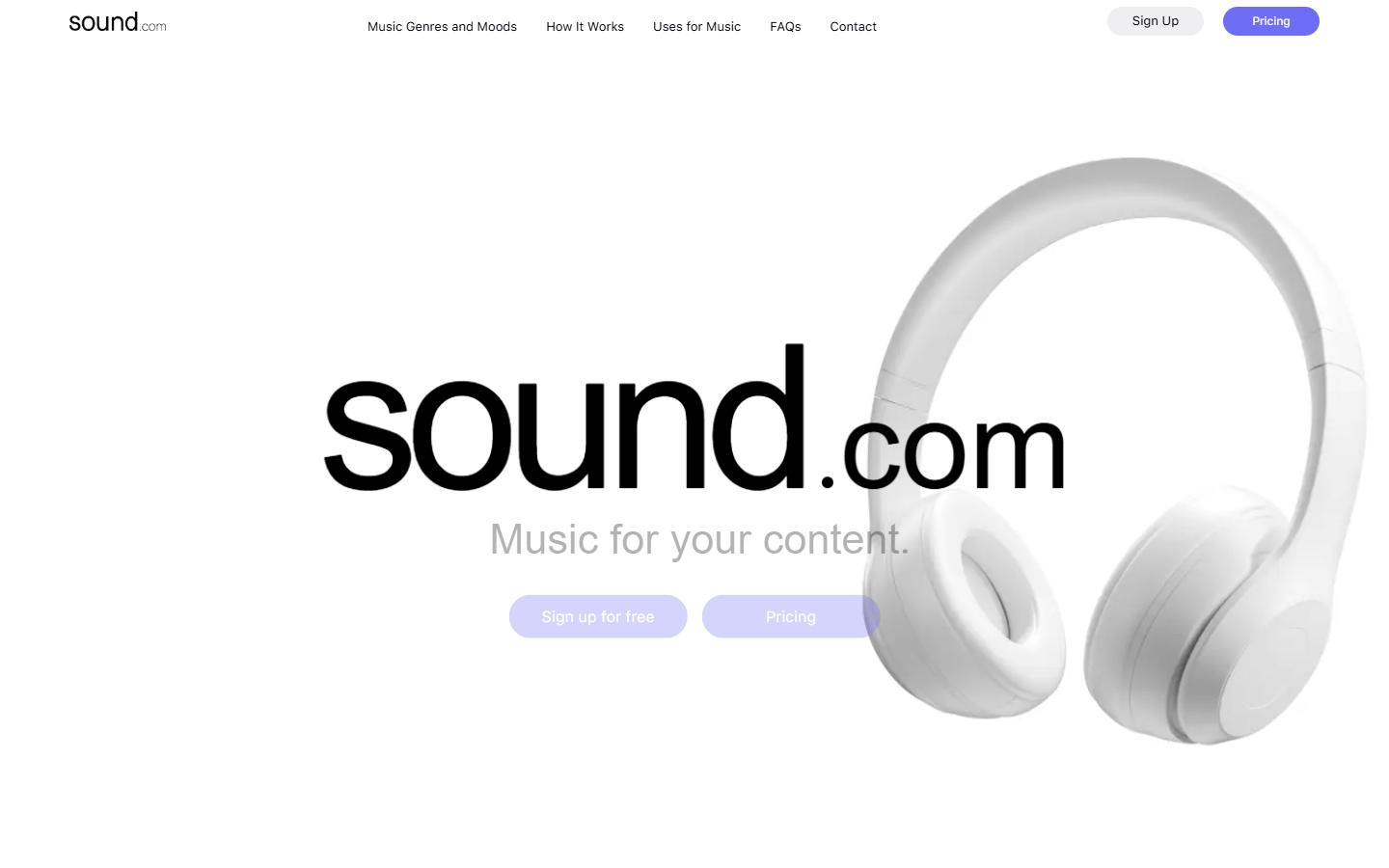Sound.com screenshot